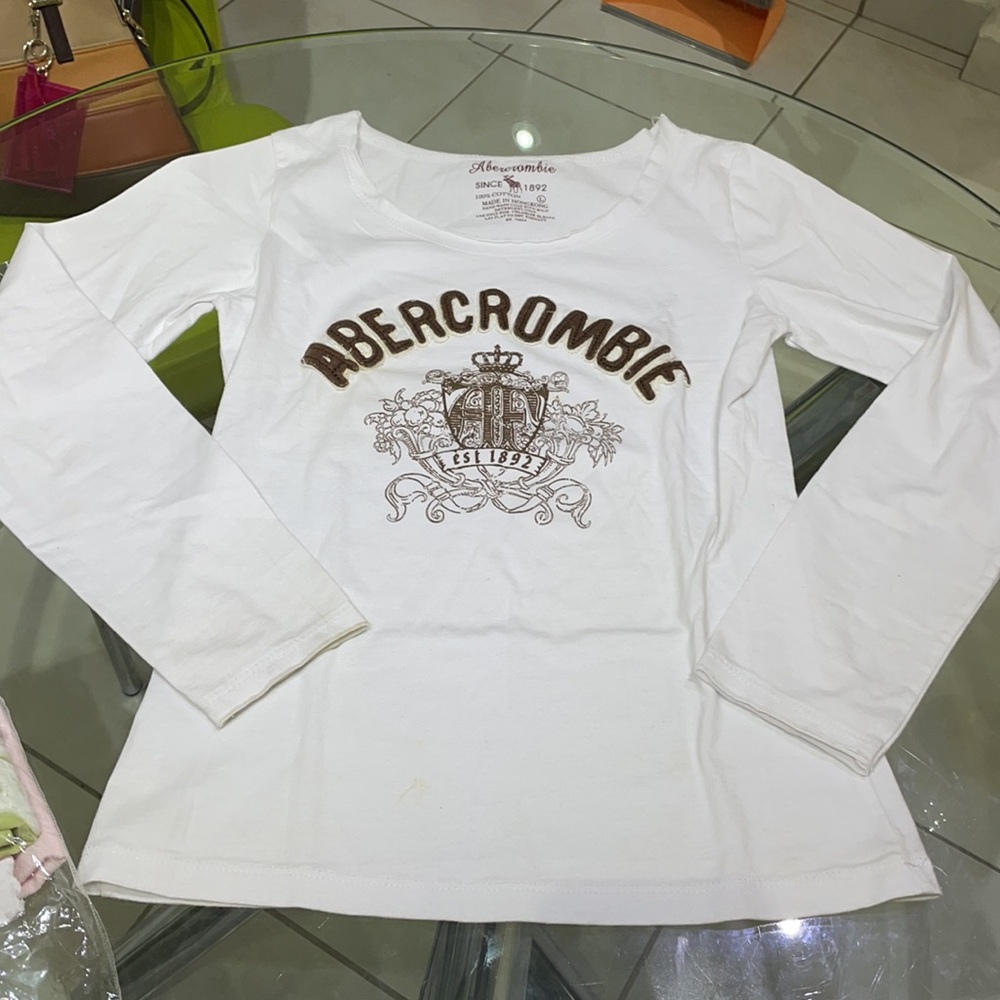 White long sleeve top